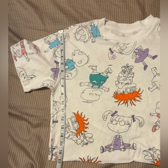 Nickelodeon Retro Vintage Rugrats Cartoon Crop Tee - Picture 3 of 4